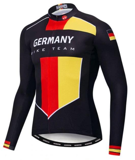 Germany Bike Team Long Sleeve Cycling Jersey - Cycling Jersey
