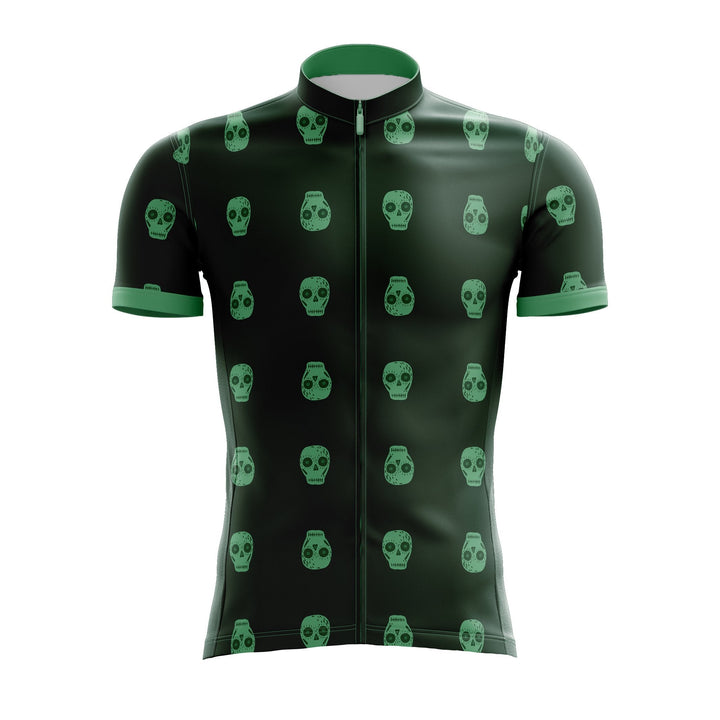 Green Skulls Cycling Jersey