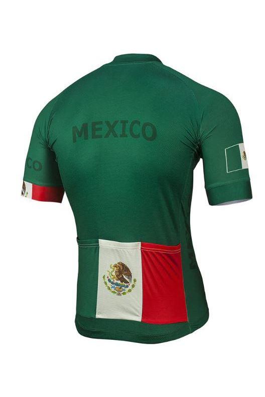 Green Team Mexico Cycling Jersey - Cycling Jersey