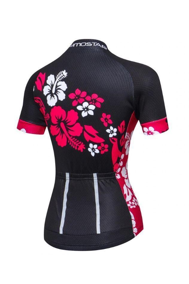 Hawaiian Hibiscus Womens Cycling Jersey - Womens Cycling Jersey