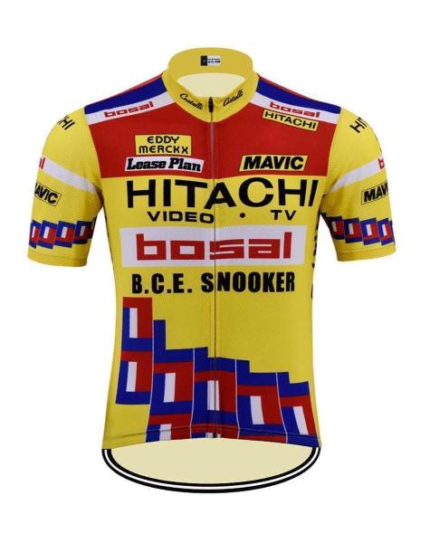 hitachi retro cycling jersey
