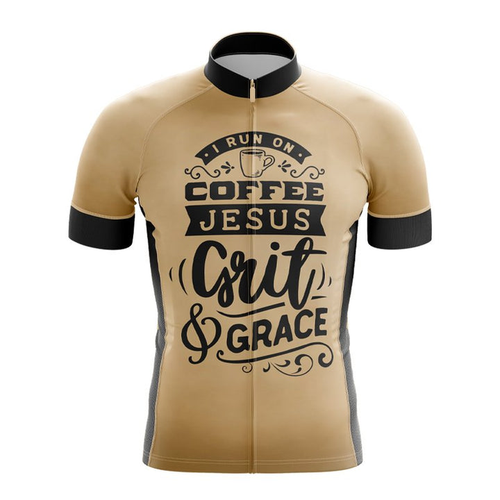 I Run On Coffee & Jesus Cycling Jersey