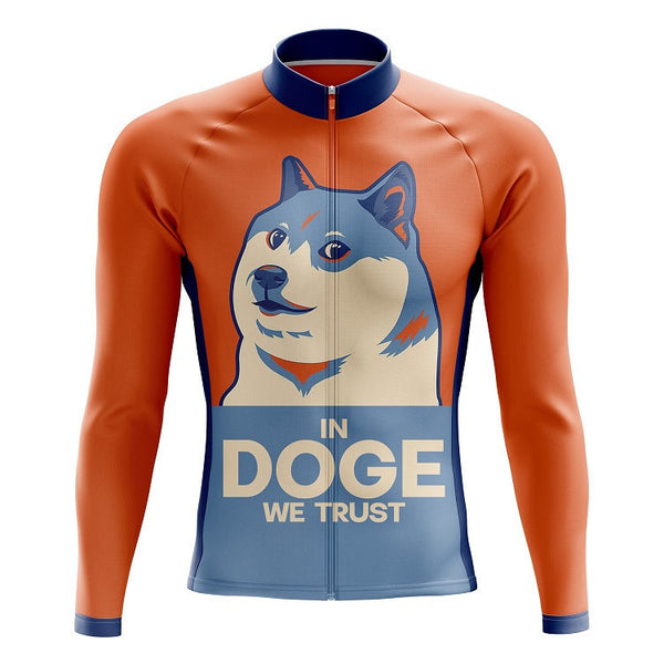 In DOGE We Trust Long Sleeve Cycling Jersey