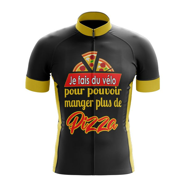 Maillot de cyclisme Je Fais du Vélo Pour Manger Plus de Pizza