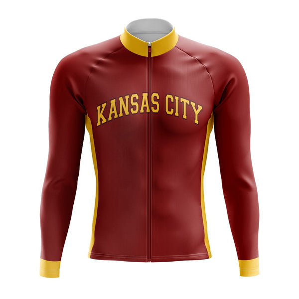 Kansas City Chiefs Long Sleeve Cycling Jersey