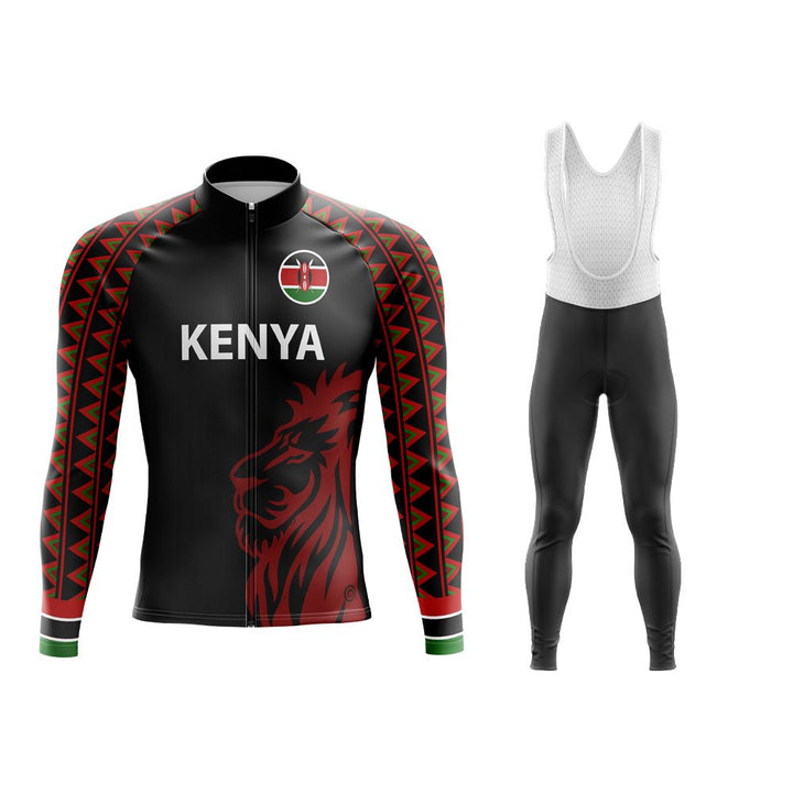 Kenya Long Sleeve Winter Cycling Jersey & Pants
