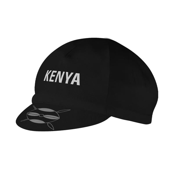 Kenya Cycling Cap with flag and emblem.