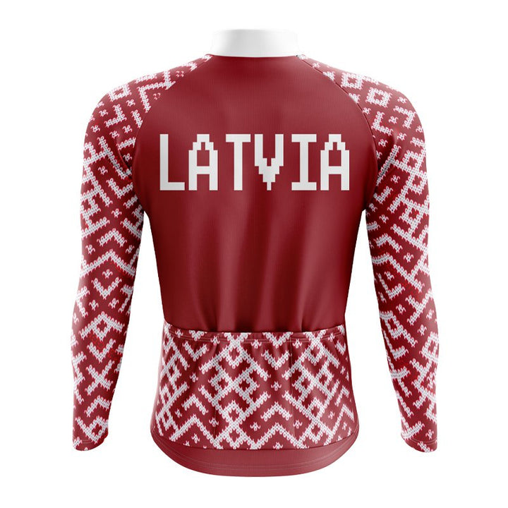Latvia Long Sleeve Cycling Jersey