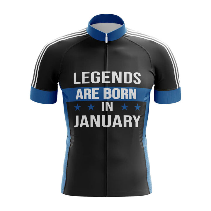 Legends are Born in January Cycling Jersey