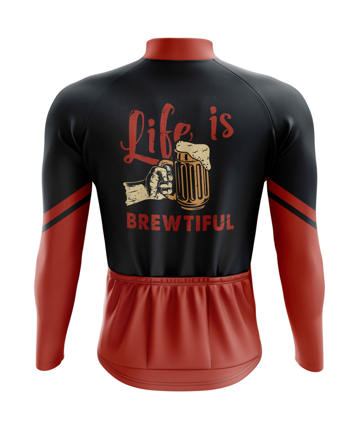 Life Is Brewtiful Long Sleeve Cycling Jersey