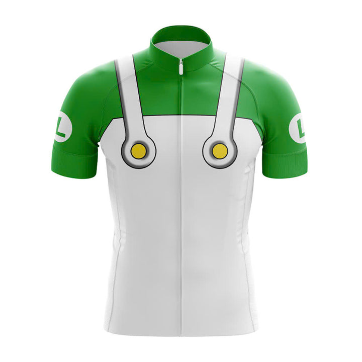 Luigi Fire Cycling Jersey white