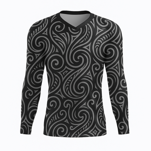 Maori Tribal Long Sleeve MTB Jersey