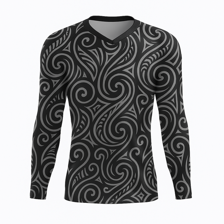 Maori Tribal Long Sleeve MTB Jersey