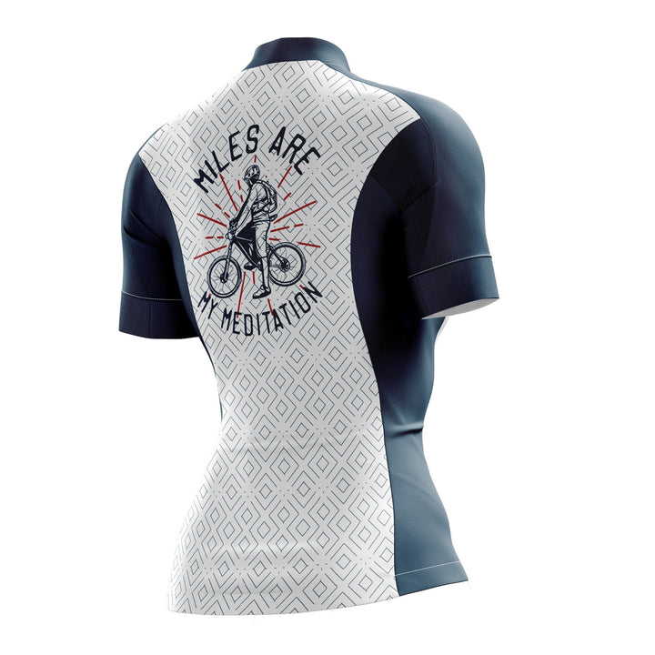Miles Are My Meditation Female Cycling Jersey