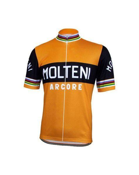 Molteni Orange Cycling Jersey & Shorts Set - Cycling Combo