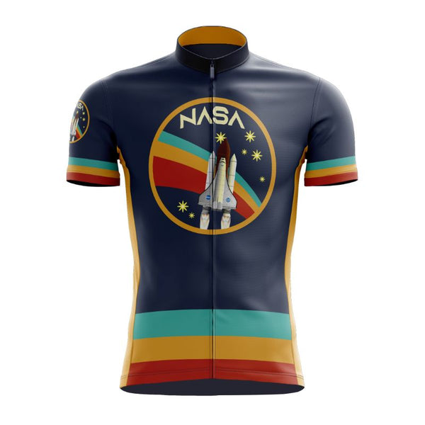 NASA rainbow cycling jersey-Cool Dude Cycling