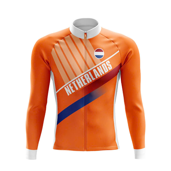 Netherlands Long Sleeve Cycling Jersey