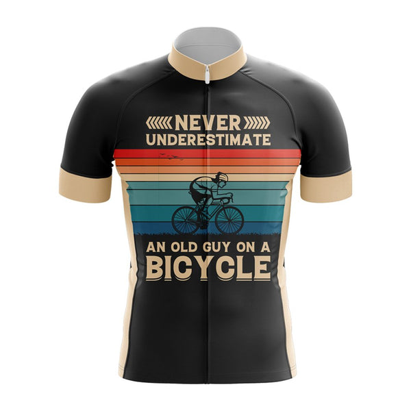Never Underestimate An Old Guy A Bike Cycling Jersey