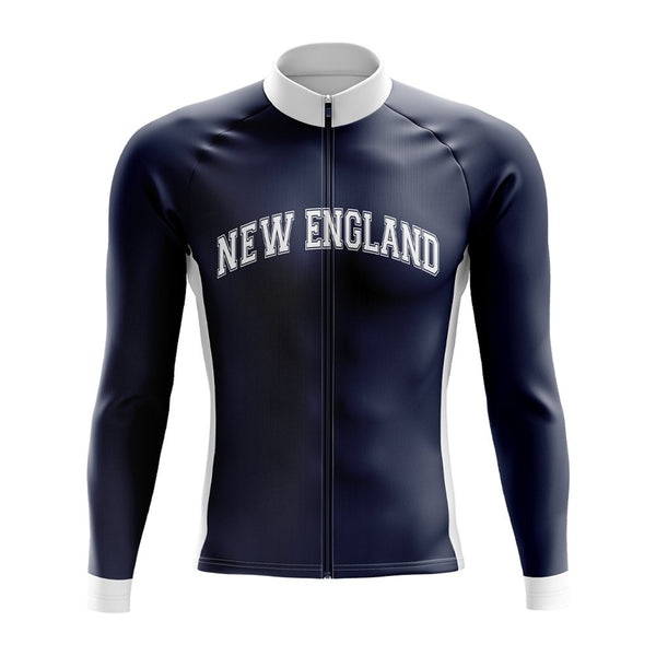 New England Patriots Long Sleeve Cycling Jersey