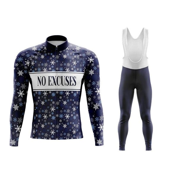 No Excuses Long Sleeve Winter Cycling Jersey & Pants