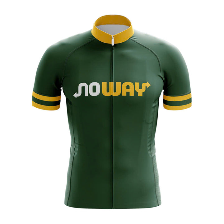 No Way Cycling Jersey subway dark green