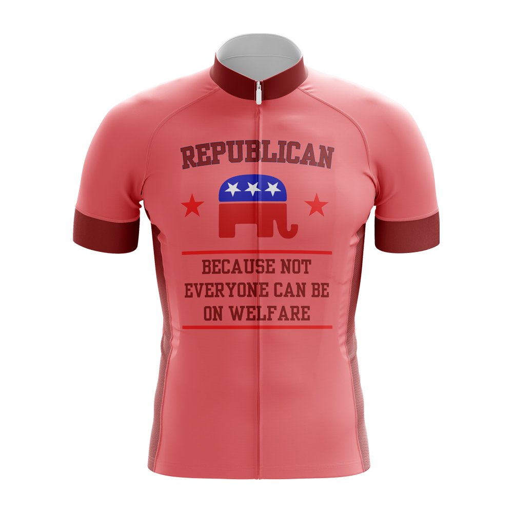 Not On Welfare Republican Cycling Jersey – Cool Dude Cycling