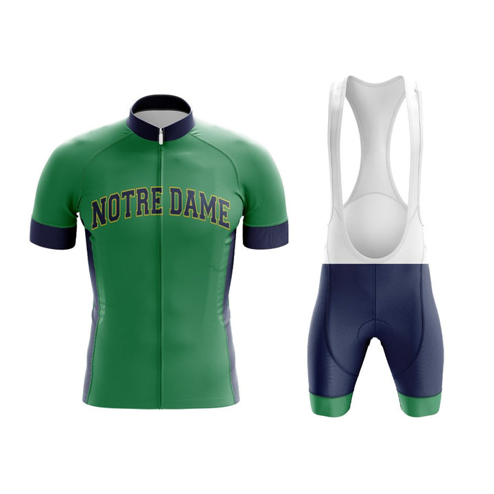 Notre Dame Cycling Kit green