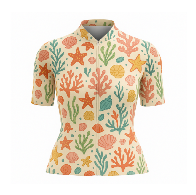 Ocean Coral Female Cycling Jersey