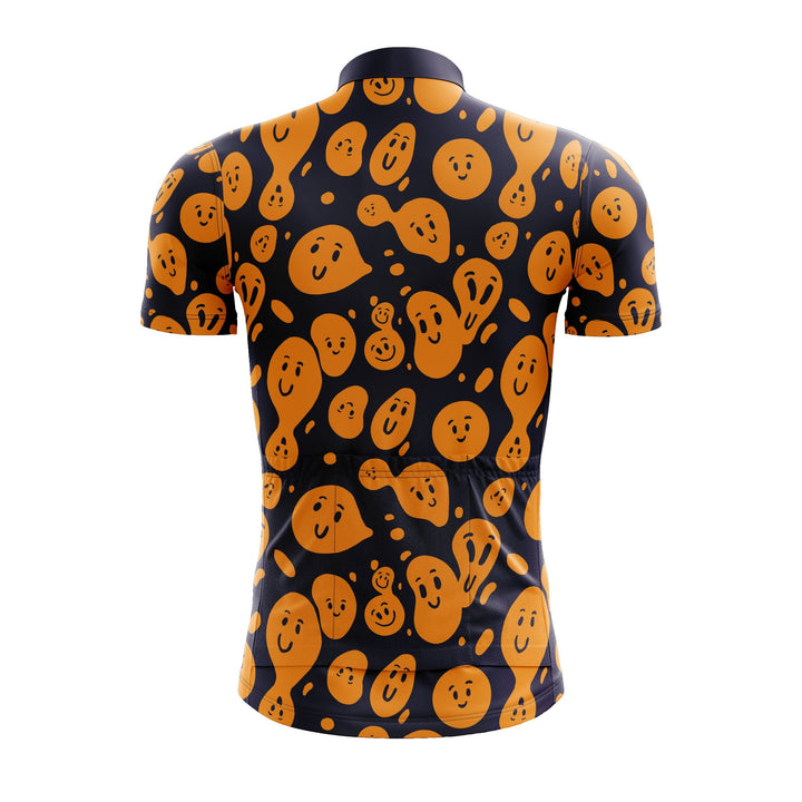 Orange Smiley Cycling Jersey