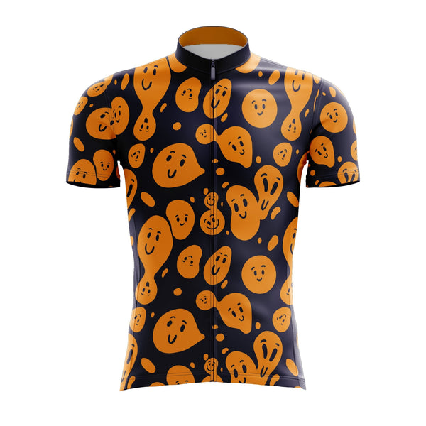 Orange Smiley Cycling Jersey
