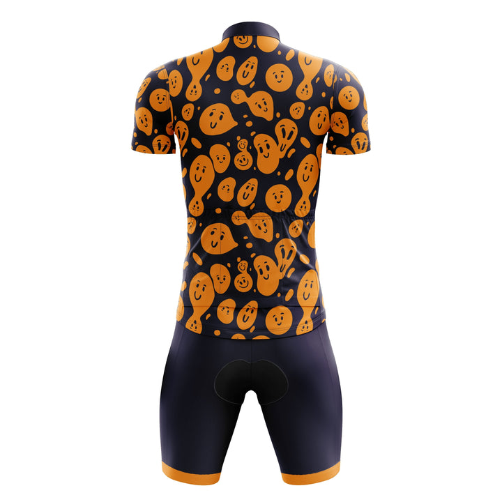 Orange Smiley Cycling Kit