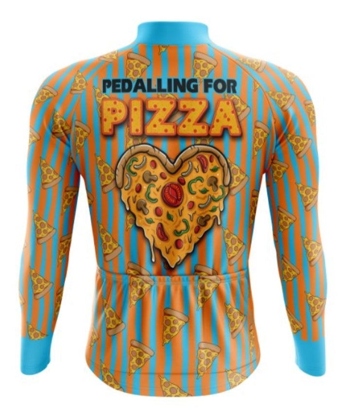 pizza long sleeve cycling jersey