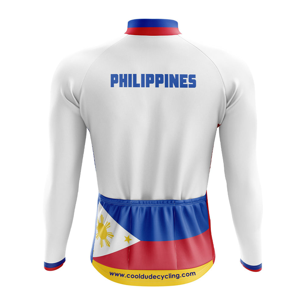 Philippines Long Sleeve Cycling Jersey Cool Dude Cycling