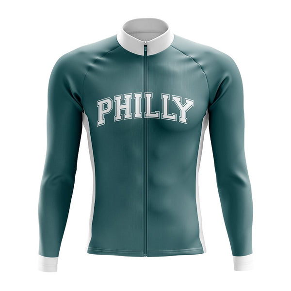 Philadelphia Eagles Long Sleeve Cycling Jersey