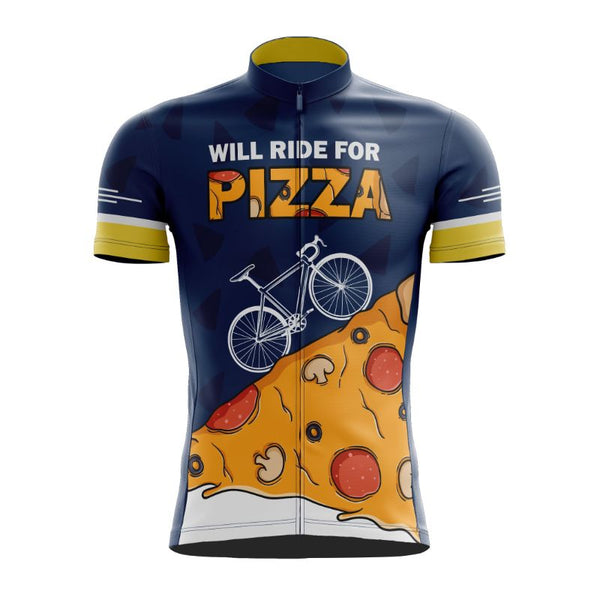 will ride for pizza cycling jersey