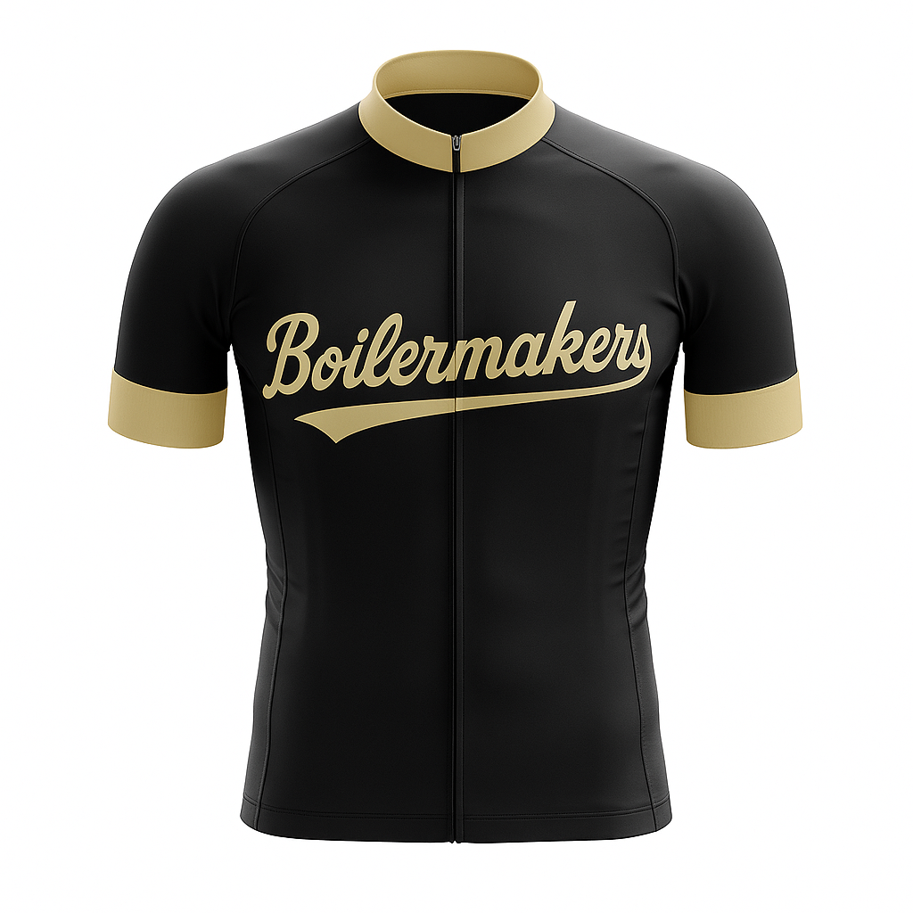 Boilermaker Text Boilermakers Cycling Jersey – Cool Dude Cycling