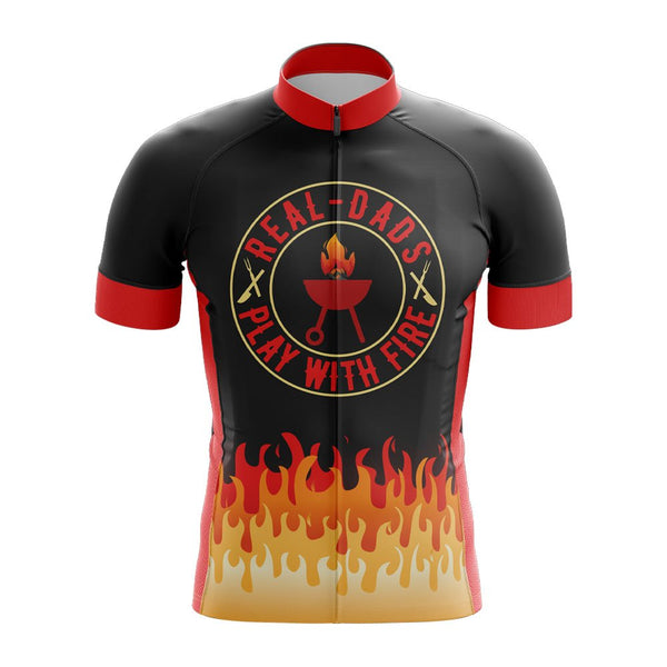 Real Dads Play With Fire Cycling Jersey