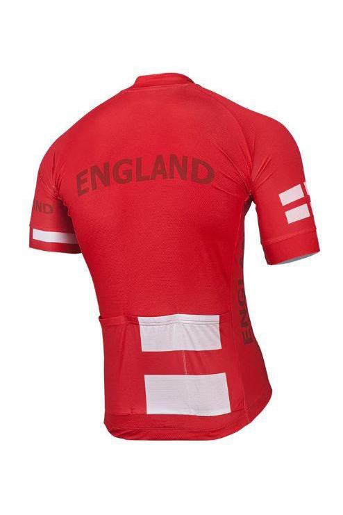Red England Cycling Jersey - Cycling Jersey