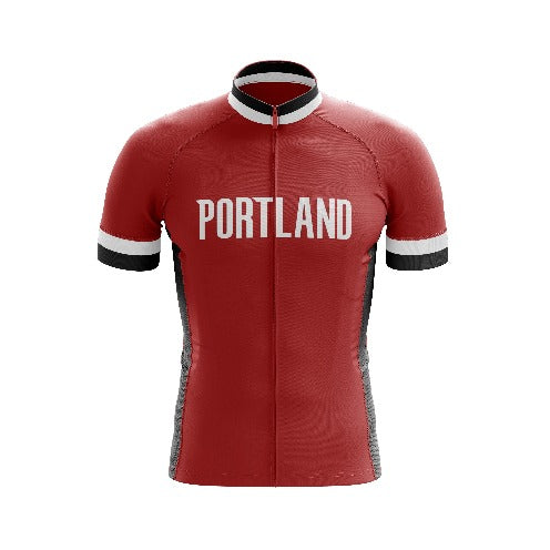 Red Portland Cycling Jersey