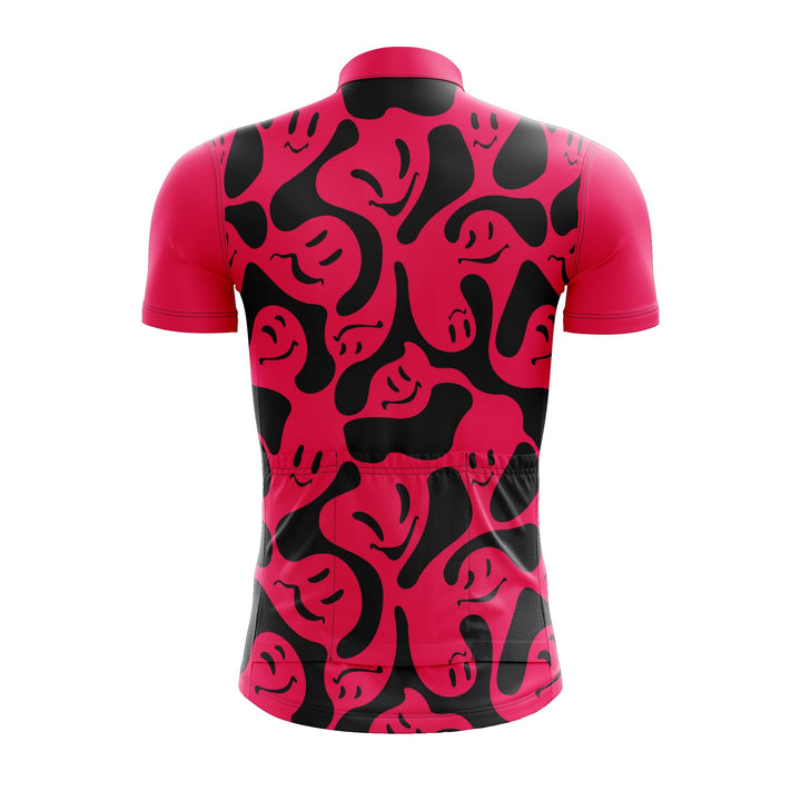 Red Smiley Cycling Jersey