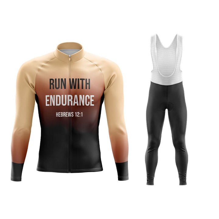 Run With Endurance Long Sleeve Winter Cycling Jersey & Pants