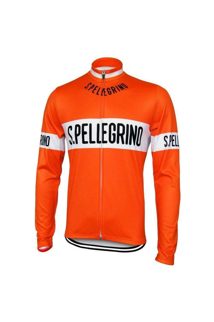San Pellegrino Retro Winter Long-Sleeve Cycling Jersey - Cycling Jersey