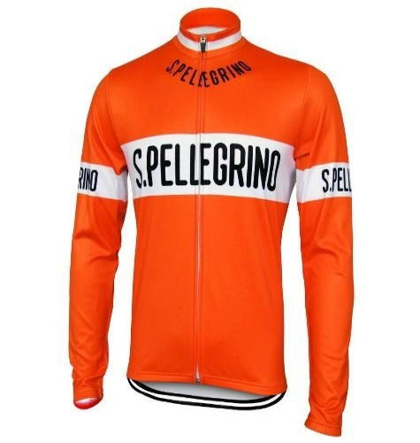 San Pellegrino Retro Winter Long-Sleeve Cycling Jersey