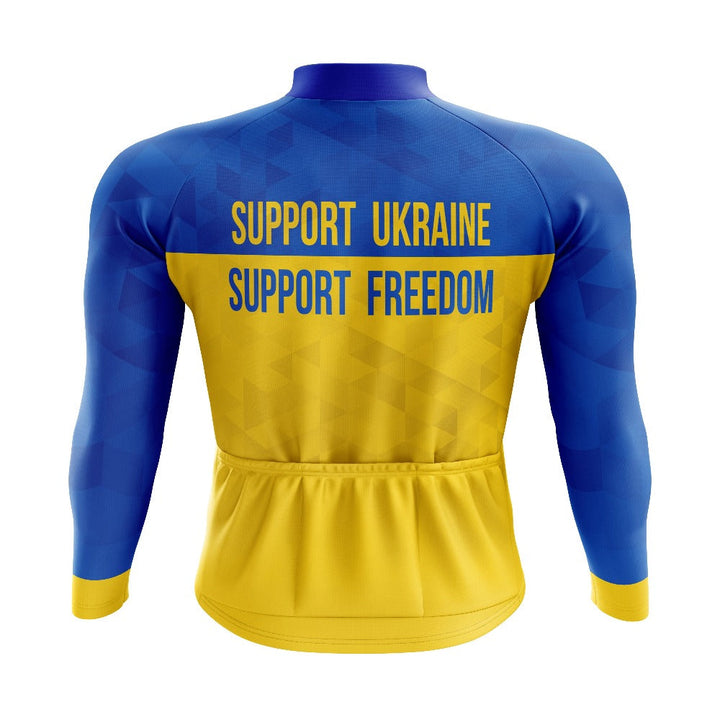 Support Ukraine Long Sleeve Cycling Jersey