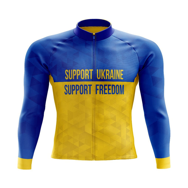Support Ukraine Long Sleeve Cycling Jersey