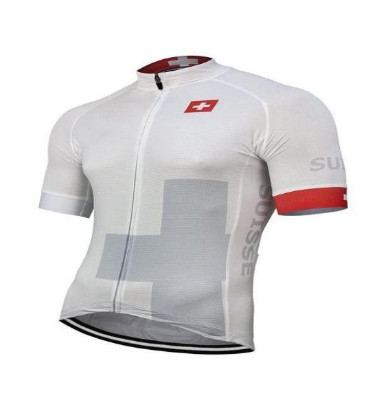 white switzerland cycling jersey