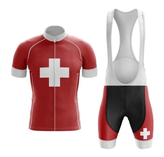 Switzerland Cycling Sets - Short Sleeve Cycling Set