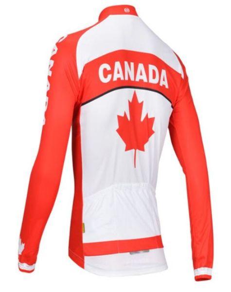Team Canada Winter Long Sleeve Cycling Jersey & Pants - Cycling Combo