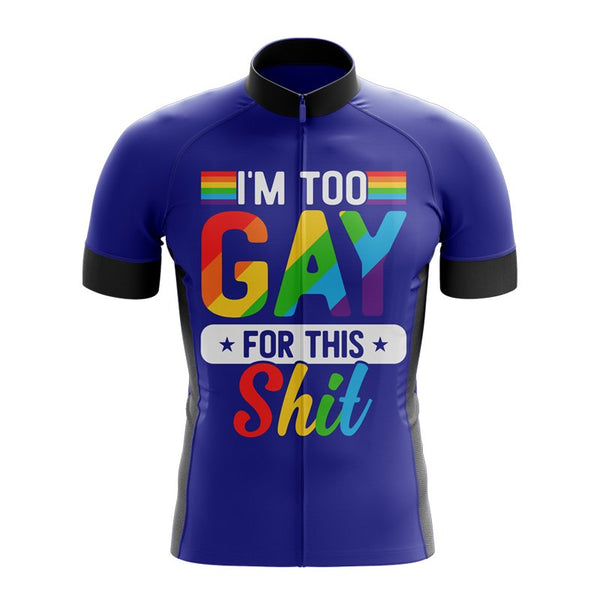 too gay cycling jersey