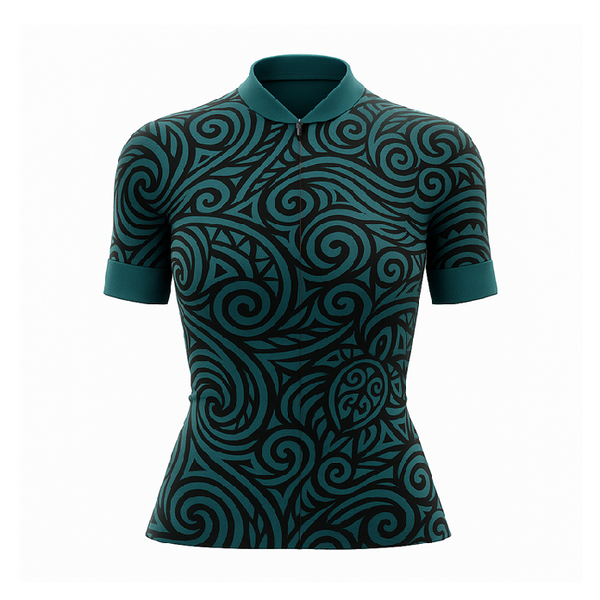 Tribal Swirl Female Cycling Jersey new zealand maori